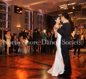 Wedding dance rehearsal at North Shore Dance Society in Glencoe.